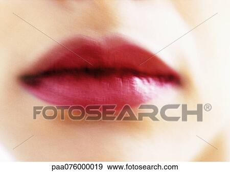Close up of woman's mouth, blurry. View Large Photo Image Stock Photo - Close up of woman's mouth, blurry.. Fotosearch