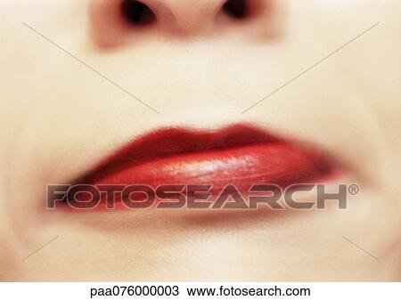 Close up of woman's mouth frowning, blurred View Large Photo Image Stock Image - Close up of woman's mouth frowning, blurred. Fotosearch