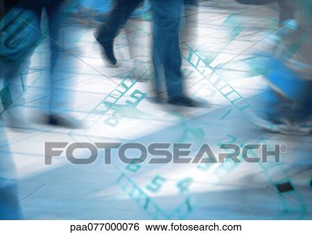 Low section of crowd walking on clock, montage View Large Photo Image Stock Photograph - Low section of crowd walking on clock, montage. Fotosearch