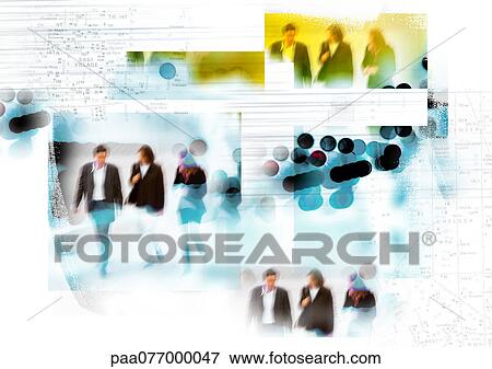 Multiple images of businesspeople walking, montage View Large Photo Image Stock Photo - Multiple images of businesspeople walking, montage. Fotosearch