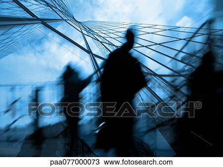 Silhouette of man walking and skyscraper, montage View Large Photo Image Stock Image - Silhouette of man walking and skyscraper, montage. Fotosearch