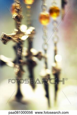 Cross on rosary, extreme close-up, blurred View Large Photo Image Stock Photograph - Cross on rosary, extreme close-up, blurred. Fotosearch