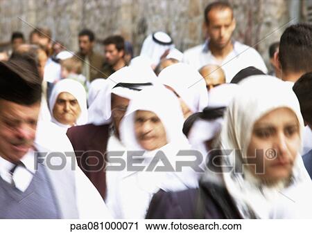 Israel, Jerusalem, crowd, front view View Large Photo Image Stock Image - Israel, Jerusalem, crowd, front view. Fotosearch