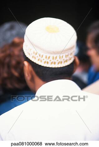Israel, Jerusalem, Muslim man in crowd, rear view, close-up View Large Photo Image Stock Photo - Israel, Jerusalem, Muslim man in crowd, rear view, close-up. Fotosearch