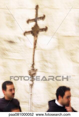Israel, Jerusalem, procession with cross, blurry. View Large Photo Image Stock Image - Israel, Jerusalem, procession with cross, blurry.. Fotosearch