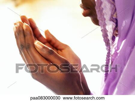 Close up of Muslim woman's hands in prayer. View Large Photo Image Stock Image - Close up of Muslim woman's hands in prayer.. Fotosearch