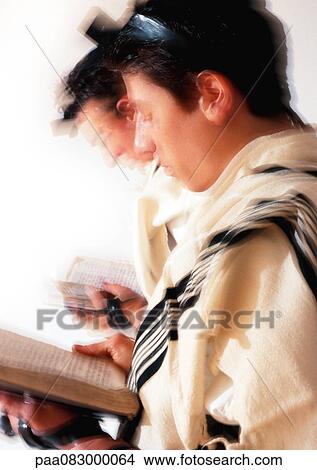 Jewish men praying, blurry. View Large Photo Image Picture - Jewish men praying, blurry.. Fotosearch