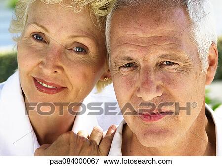 Stock Photo - Mature couple, portrait.. Fotosearch