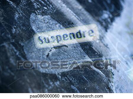 Clipart - Suspend typography in French, overlaying white, painterly heart shape, montage. Fotosearch