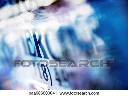Clip Art - Typography in blues, blurry, montage. Fotosearch