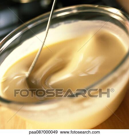 Close-up of spoon stirring batter in a glass bowl. View Large Photo Image Stock Photo - Close-up of spoon stirring batter in a glass bowl.. Fotosearch