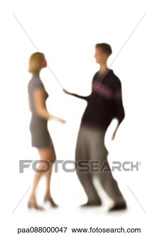Silhouette of couple dancing, on white background, defocused View Large Photo Image Stock Photo - Silhouette of couple dancing, on white background, defocused. Fotosearch