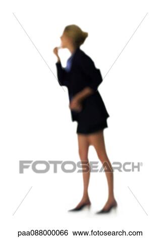 Silhouette of woman putting on lipstick, on white background, defocused View Large Photo Image Stock Photograph - Silhouette of woman putting on lipstick, on white background, defocused. Fotosearch