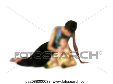 Silhouette of woman sitting with child, on white background, defocused View Large Photo Image Stock Image - Silhouette of woman sitting with child, on white background, defocused. Fotosearch