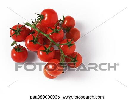 Stock Photography - Bunch of cherry tomatoes. Fotosearch