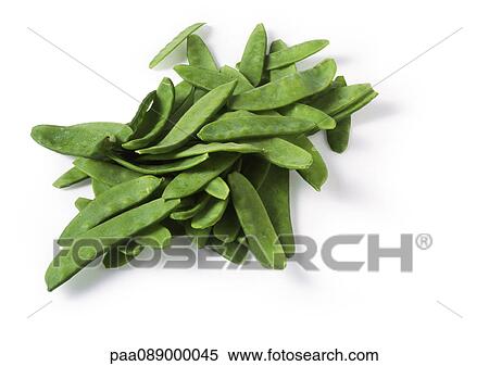 Stock Photography - Mound of snow peas. Fotosearch