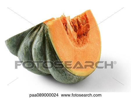 Picture - Pumpkin quarter, close-up. Fotosearch