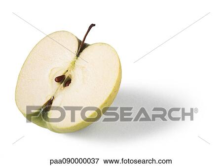 Apple half, close-up View Large Photo Image Stock Photo - Apple half, close-up. Fotosearch
