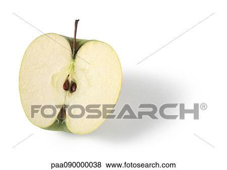 Stock Photo - Apple half, close-up. Fotosearch