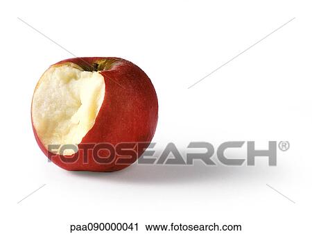 Apple with bite missing, close-up View Large Photo Image Stock Image - Apple with bite missing, close-up. Fotosearch