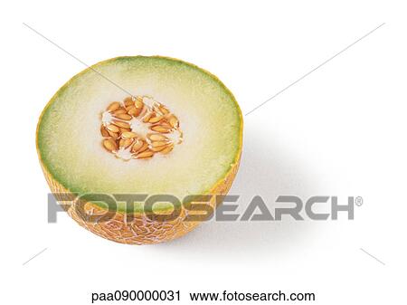 Honeydew melon half View Large Photo Image Stock Image - Honeydew melon half. Fotosearch