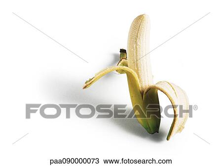 Partly peeled banana View Large Photo Image Stock Image - Partly peeled banana. Fotosearch