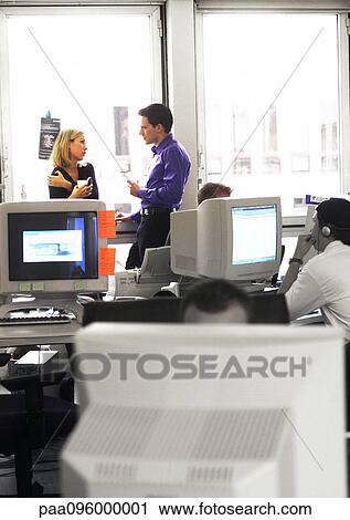 Business people in office View Large Photo Image Stock Image - Business people in office. Fotosearch