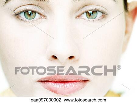 Woman's face, close-up, portrait View Large Photo Image Stock Image - Woman's face, close-up, portrait. Fotosearch