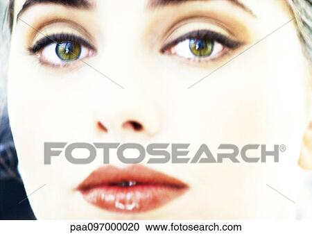 Woman's face, close-up, portrait View Large Photo Image Stock Image - Woman's face, close-up, portrait. Fotosearch