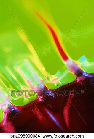 Picture - IV drip bag containing blood, close-up. Fotosearch