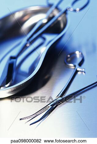 Medical instruments and kidney dish, close-up View Large Photo Image Stock Image - Medical instruments and kidney dish, close-up. Fotosearch