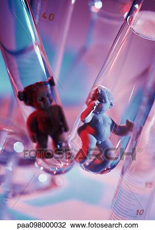 Plastic baby dolls in test tubes, close-up View Large Photo Image Stock Image - Plastic baby dolls in test tubes, close-up. Fotosearch