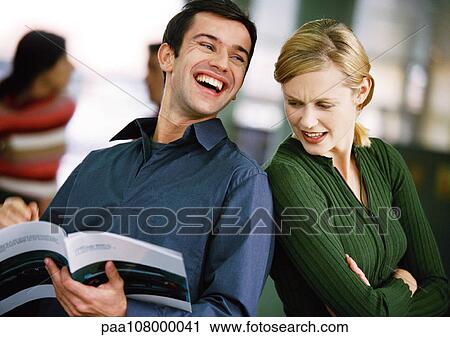 Businessman and woman back to back View Large Photo Image Stock Image - Businessman and woman back to back. Fotosearch