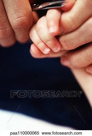 Adult cutting baby's fingernails, close-up View Large Photo Image Stock Photography - Adult cutting baby's fingernails, close-up. Fotosearch