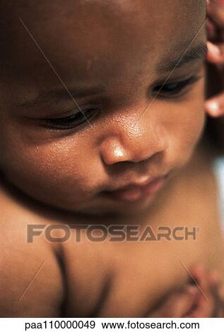 Baby, close-up, portrait View Large Photo Image Stock Photo - Baby, close-up, portrait. Fotosearch