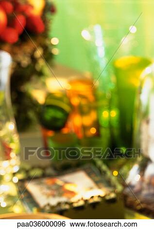 Decorated table, blurred View Large Photo Image Stock Photograph - Decorated table, blurred. Fotosearch