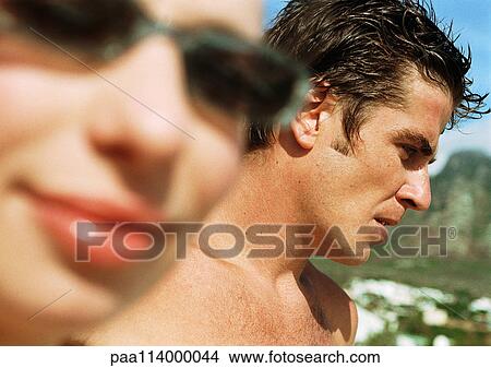 Man and woman, close-up View Large Photo Image Picture - Man and woman, close-up. Fotosearch