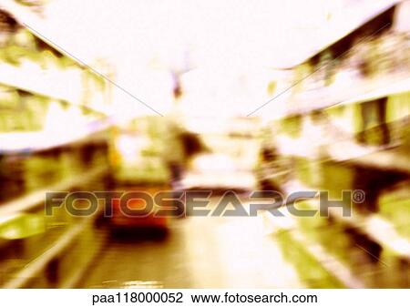 Aisle of grocery store, blurred View Large Photo Image Stock Image - Aisle of grocery store, blurred. Fotosearch