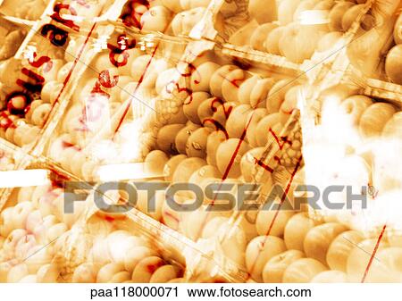 Fruit in crates, blurred View Large Photo Image Stock Image - Fruit in crates, blurred. Fotosearch