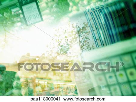 Produce scale, barcode, and produce, superimposed pictures, blurred View Large Photo Image Stock Image - Produce scale, barcode, and produce, superimposed pictures, blurred. Fotosearch