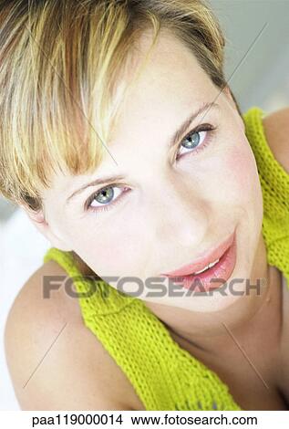 Picture - Woman's face, close-up. Fotosearch