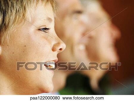 Grandfather, father and son, side view, focus on son View Large Photo Image Stock Image - Grandfather, father and son, side view, focus on son. Fotosearch