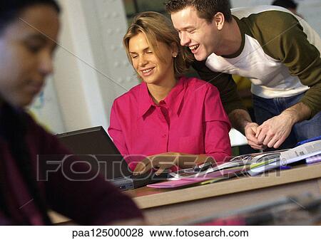 People working in office View Large Photo Image Stock Photo - People working in office. Fotosearch
