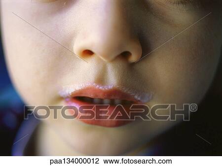 Young child's face, close-up of mouth. View Large Photo Image Stock Image - Young child's face, close-up of mouth.. Fotosearch