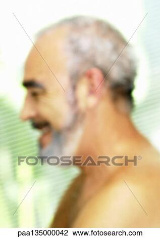 Mature man, side view, close-up, portrait, blurred View Large Photo Image Stock Image - Mature man, side view, close-up, portrait, blurred. Fotosearch