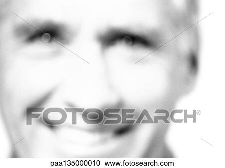 Mature man smiling, close-up, portrait, blurred, b&w View Large Photo Image Stock Image - Mature man smiling, close-up, portrait, blurred, b&w. Fotosearch