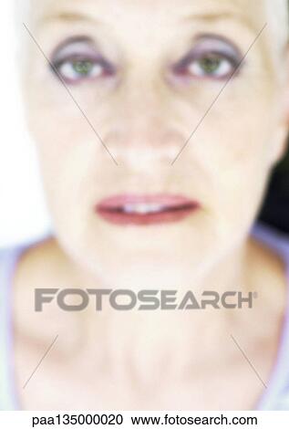 Mature woman, close-up, portrait, blurred View Large Photo Image Stock Image - Mature woman, close-up, portrait, blurred. Fotosearch