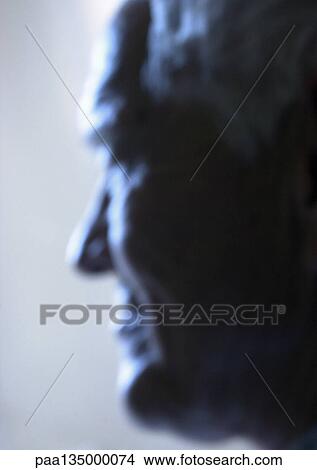 Senior man, side view, close-up, blurred View Large Photo Image Picture - Senior man, side view, close-up, blurred. Fotosearch