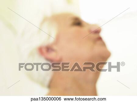 Senior woman, close-up, portrait, blurred View Large Photo Image Stock Photograph - Senior woman, close-up, portrait, blurred. Fotosearch
