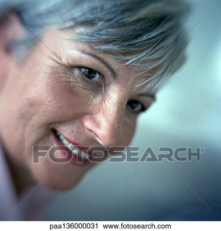 Mature woman, portrait View Large Photo Image Stock Image - Mature woman, portrait . Fotosearch